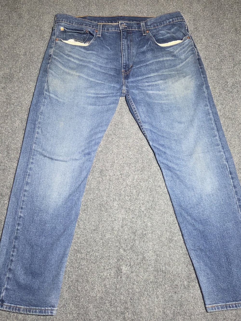 Levi's Straight Fit Blue Denim Jeans